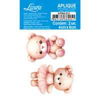 Aplique Litoarte APM4-531 Ursinha Aviadora