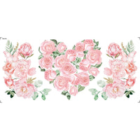 Transfer Têxtil 27,5x12,8cm TTB5-036 Barrado Rosas