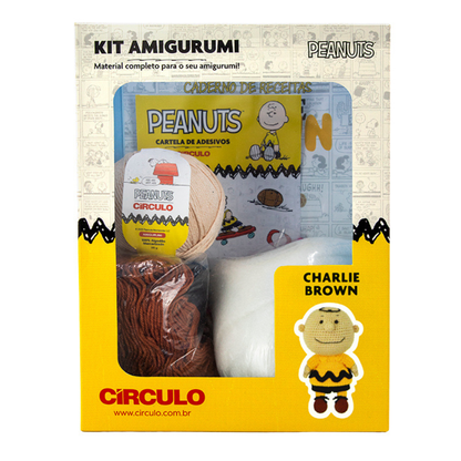 Kit Amigurumi Snoopy and Peanuts Círculo Cor 03 Charlie Brown