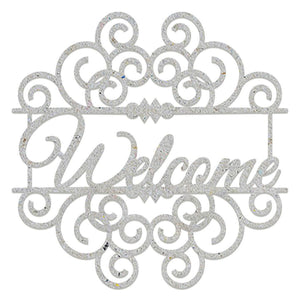 Kit com 2 unidades Chipboard Litoarte CHIP-048 Welcome Arabesco 10x10cm