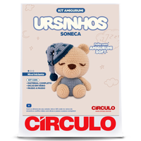Kit Amigurumi Ursinhos Soft Círculo Cor 05 Soneca
