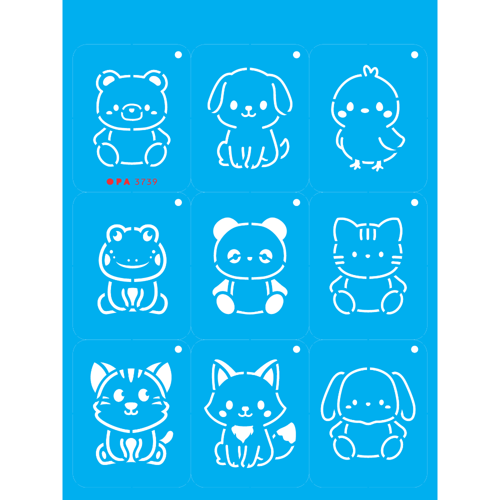 Stencil OPA 15x20 3739 Chaveirinho Bichinhos