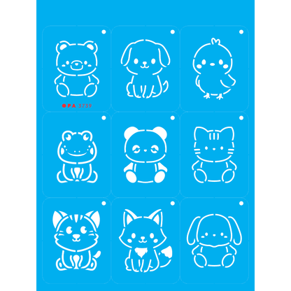 Stencil OPA 15x20 3739 Chaveirinho Bichinhos