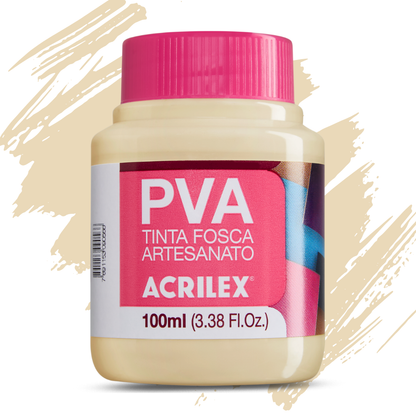 Kit 12 Tintas PVA Acrilex 100ml Fosca Artesanato