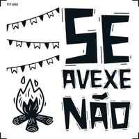 Transfer de Imagem 8x8cm TIT-055 Se Avexe Não