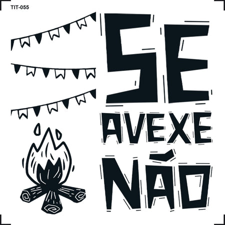 Transfer de Imagem 8x8cm TIT-055 Se Avexe Não