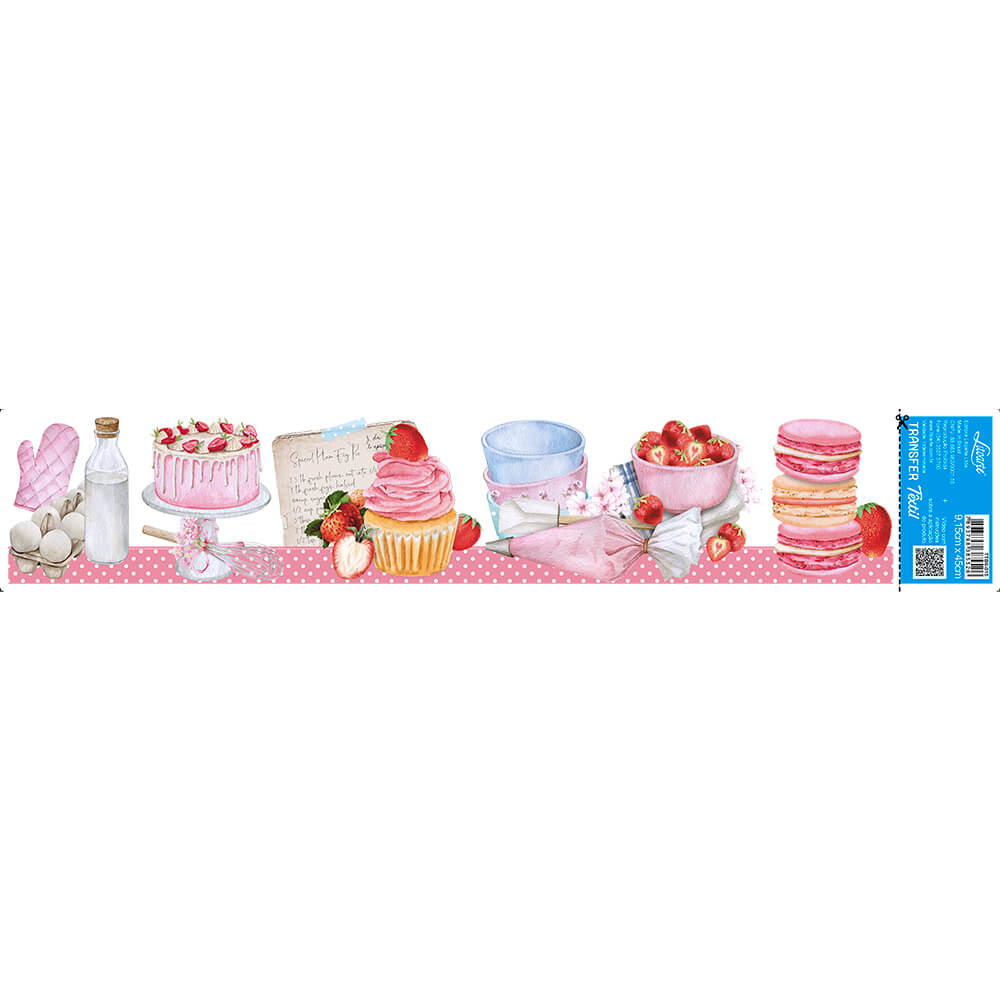 Transfer Têxtil Litoarte 45x9 TTB6-015 Barrado Confeitaria