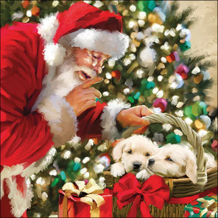 Guardanapo de Papel Decoupage 33x33 33320060 Natal Just Be Quiet