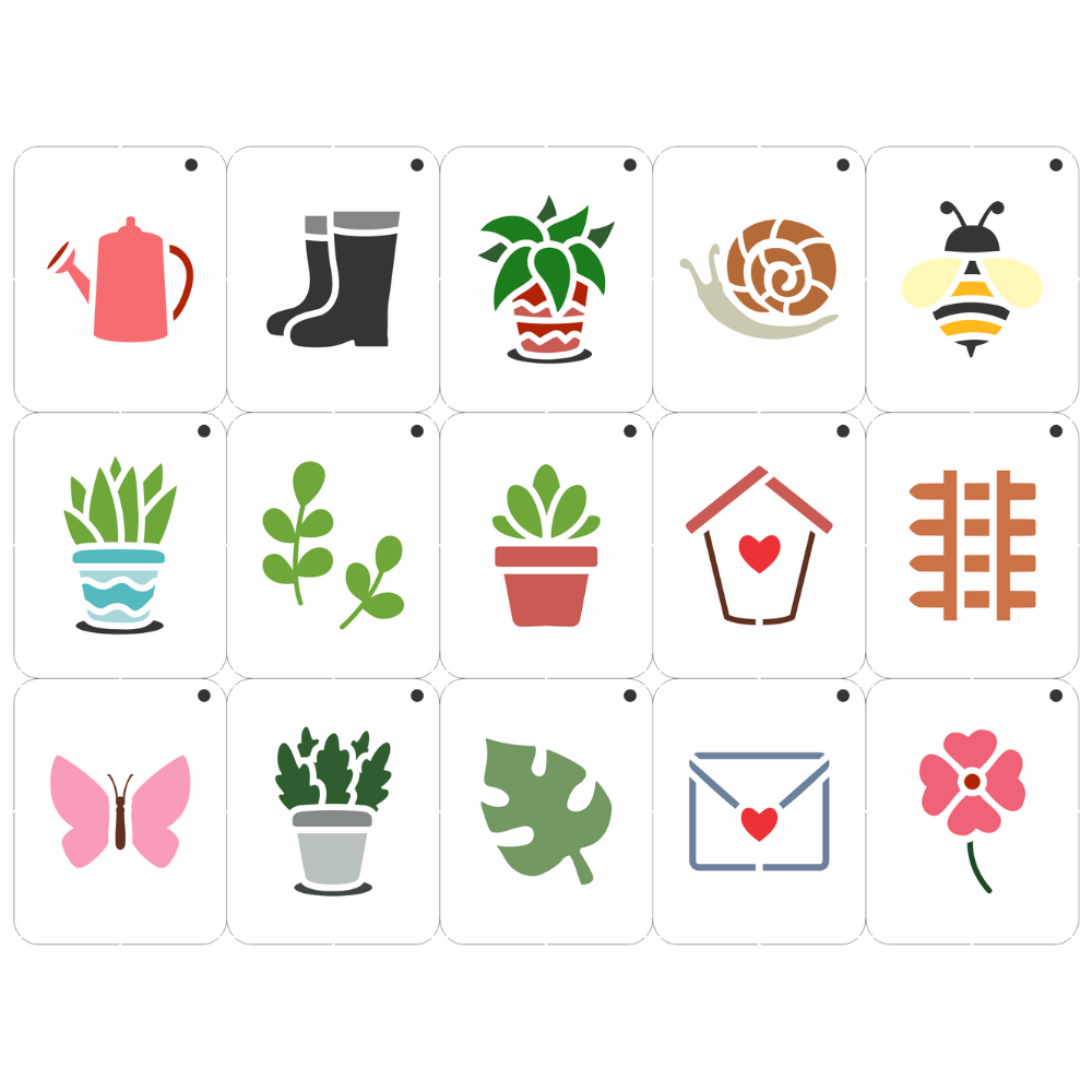 Stencil OPA 15x20 3746 Chaveirinho Jardim