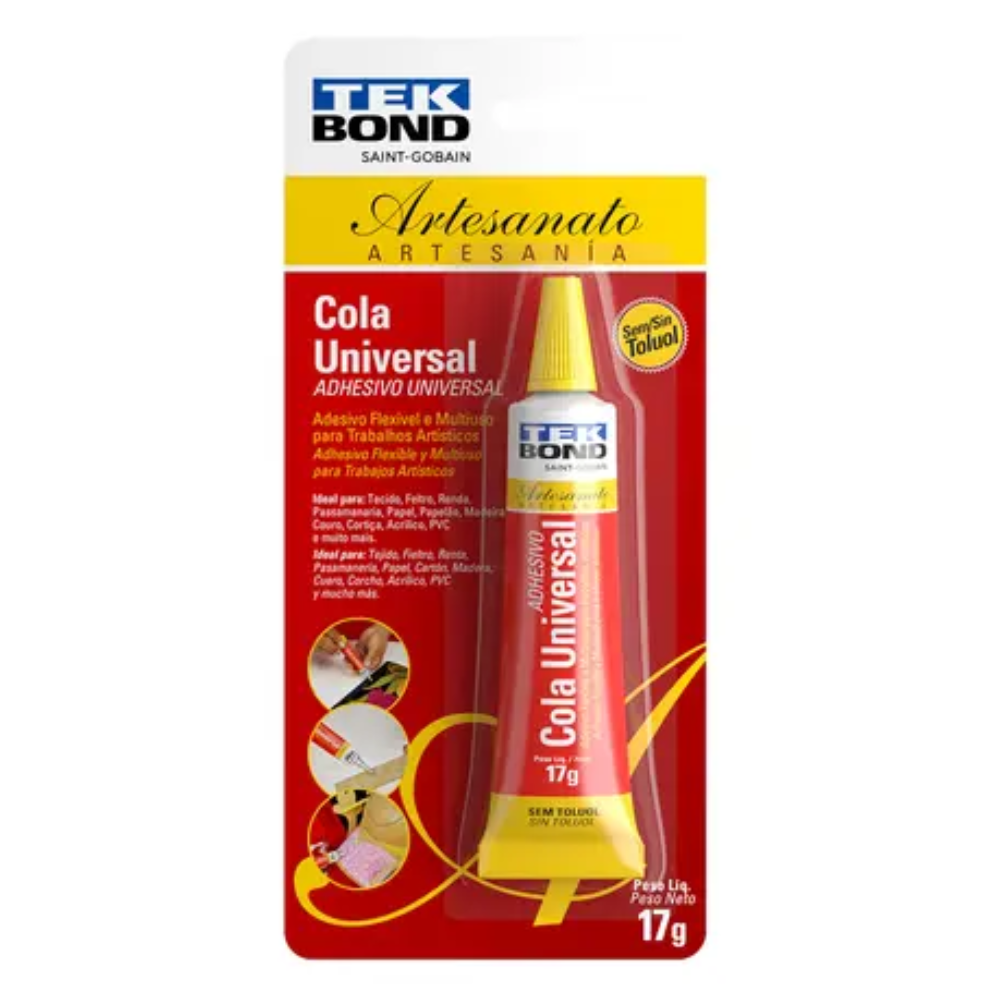 Cola Universal Artesanato 17G TekBond Multiuso