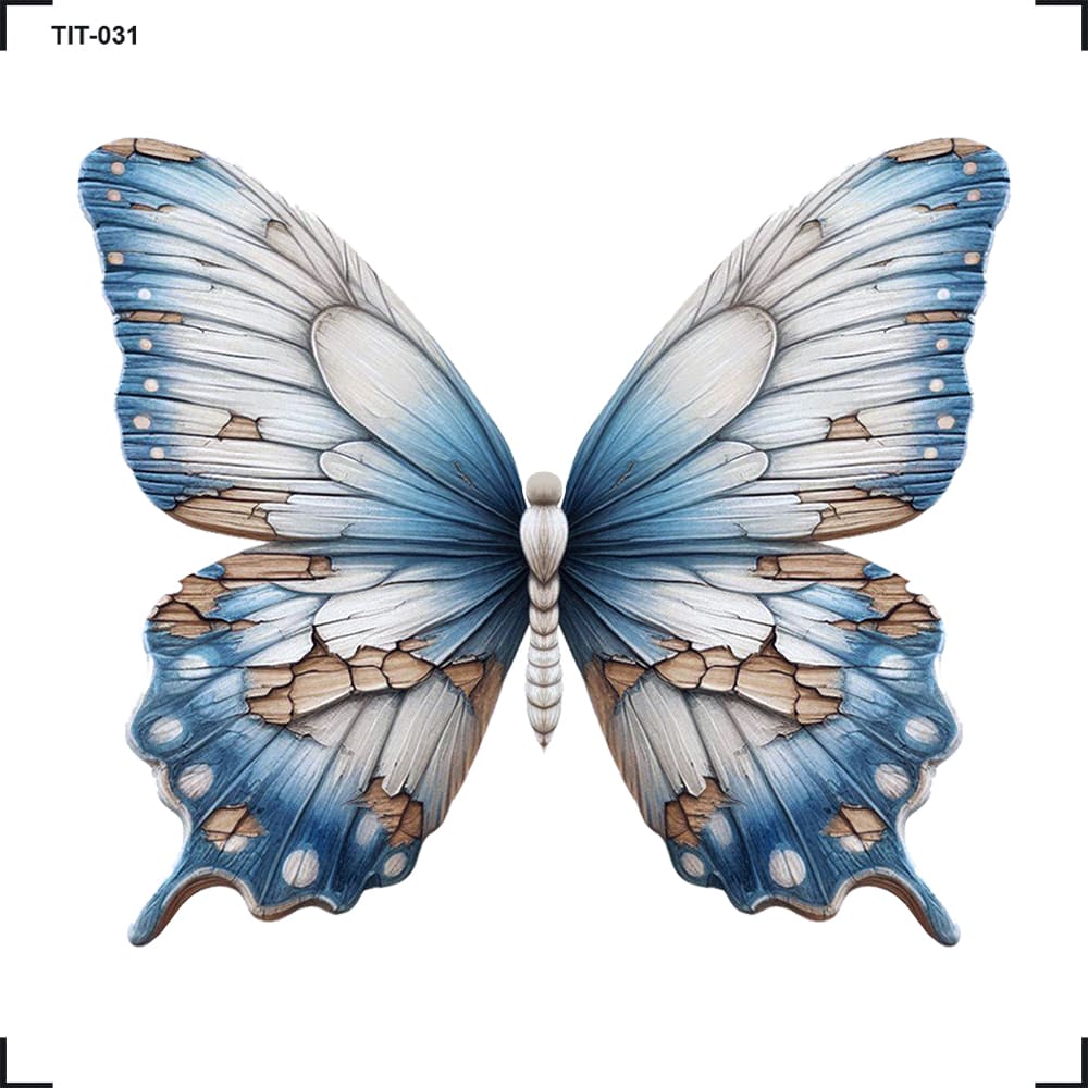 Transfer de Imagem 8x8cm TIT-031 Borboleta Azul
