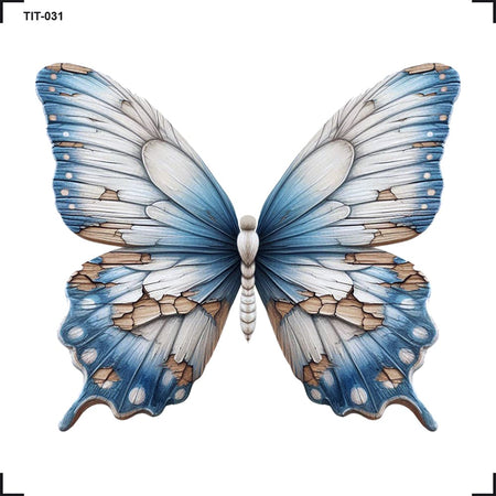 Transfer de Imagem 8x8cm TIT-031 Borboleta Azul