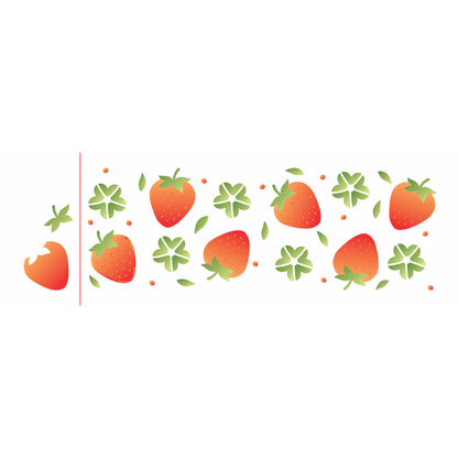 Stencil OPA 10x30 3674 Estamparia Frutas Morangos