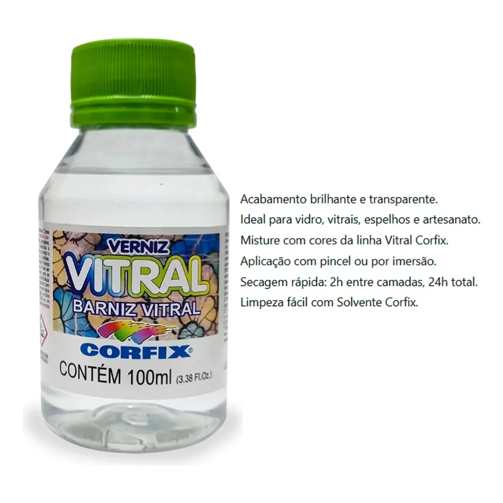 Verniz Vitral Brilhante Corfix 100ml