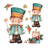 Transfer Têxtil 10x10cm  Opa 3862 Natal Soldadinhos de Natal