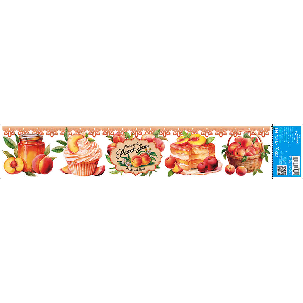 Transfer Têxtil Litoarte 45x9 TTB6-018 Barrado Peach