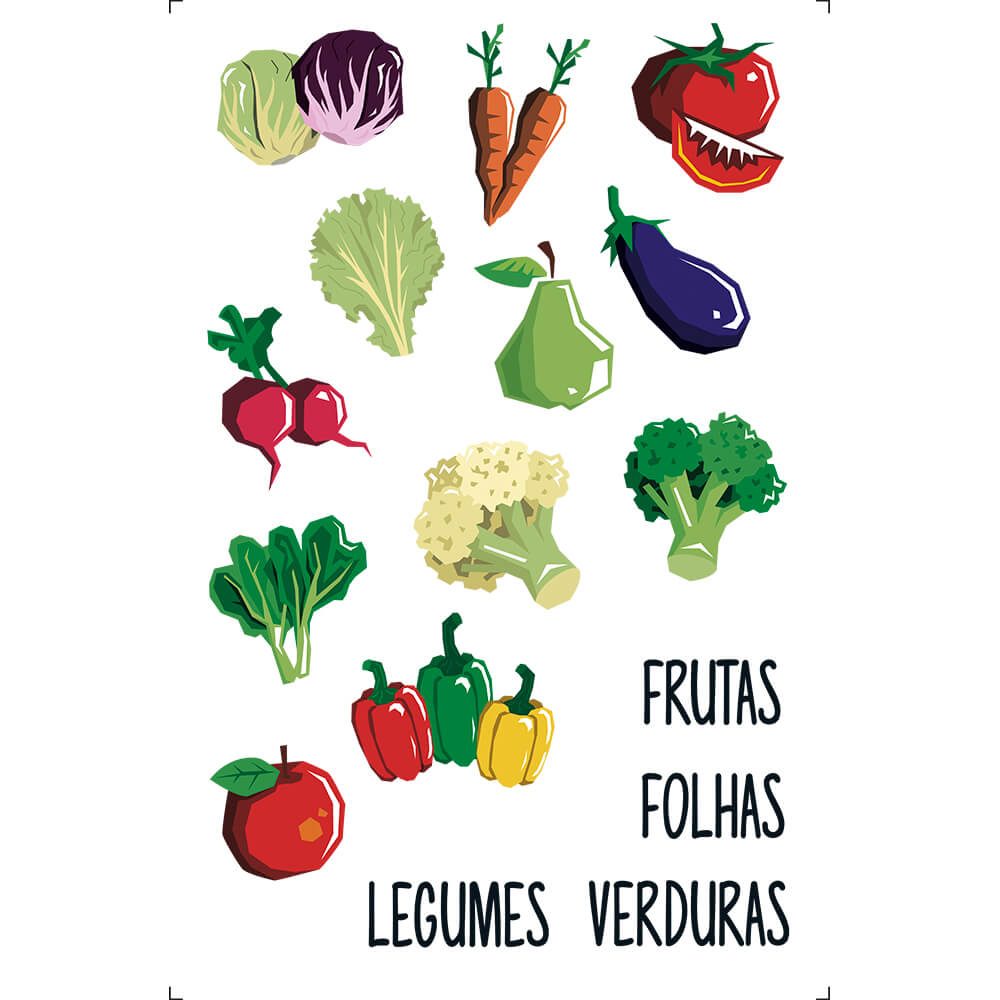 Transfer Litoarte 19,5x29,5 TIB-038 Legumes Coloridos