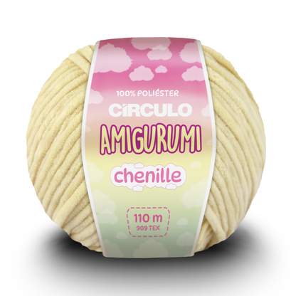 Fio Amigurumi Chenille Circulo 100g com 110m
