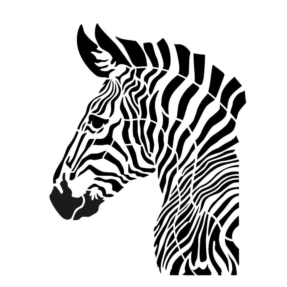 Stencil OPA 20x25 3798 Animais Zebra