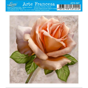 Papel Decoupage Arte Francesa Litoarte AFX-347 Rosa 10x10cm - Palácio da Arte
