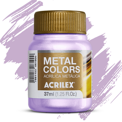 Tinta Acrílica Metálica Acrilex 37ml Metal Colors