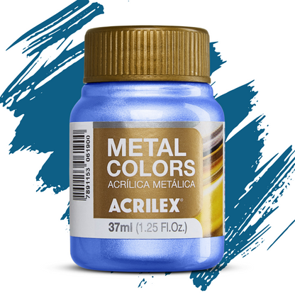 Tinta Acrílica Metálica Acrilex 37ml Metal Colors