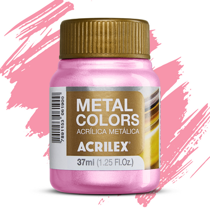 Tinta Acrílica Metálica Acrilex 37ml Metal Colors
