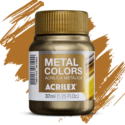 Tinta Acrílica Metálica Acrilex 37ml Metal Colors