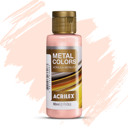 Tinta Metal Colors Acrilex Acrílica Metálica 60ml