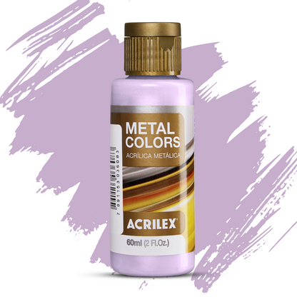 Tinta Metal Colors Acrilex Acrílica Metálica 60ml