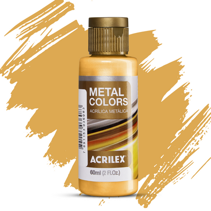Tinta Metal Colors Acrilex Acrílica Metálica 60ml
