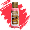 Tinta Metal Colors Acrilex Acrílica Metálica 60ml