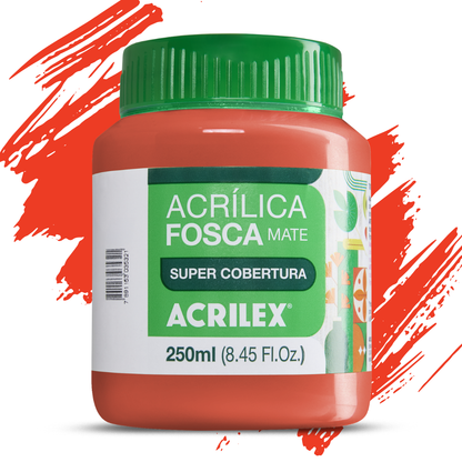 Tinta Acrílica Fosca Acrilex 250ml Nature Colors Alta Cobertura