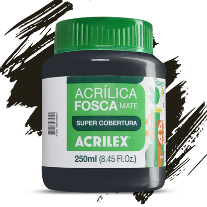 Tinta Acrílica Fosca Acrilex 250ml Nature Colors Alta Cobertura