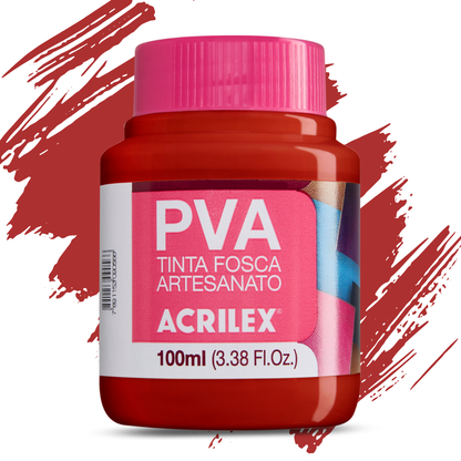 Tinta PVA Acrilex 100ml Fosca Artesanato