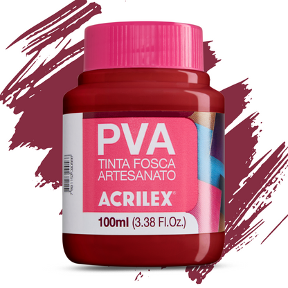Tinta PVA Acrilex 100ml Fosca Artesanato