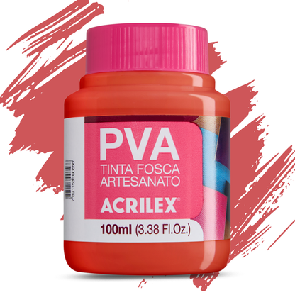 Tinta PVA Acrilex 100ml Fosca Artesanato