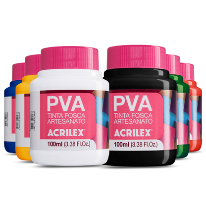 Tinta PVA Acrilex 100ml Fosca Artesanato