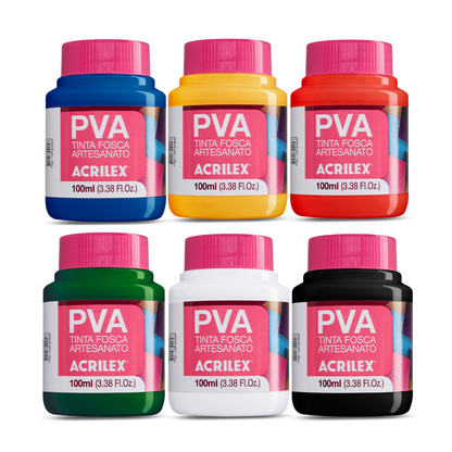 Tinta PVA Acrilex 100ml Fosca Artesanato