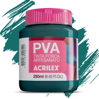 Tinta PVA Acrilex 250ml Fosca Artesanato Alta Cobertura
