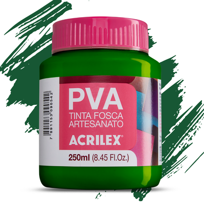 Tinta PVA Acrilex 250ml Fosca Artesanato Alta Cobertura