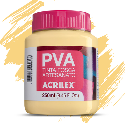 Tinta PVA Acrilex 250ml Fosca Artesanato Alta Cobertura