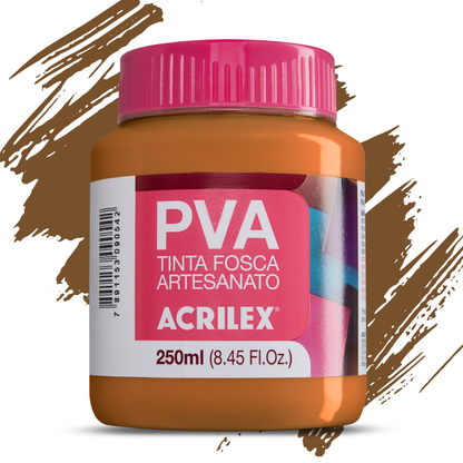 Tinta PVA Acrilex 250ml Fosca Artesanato Alta Cobertura