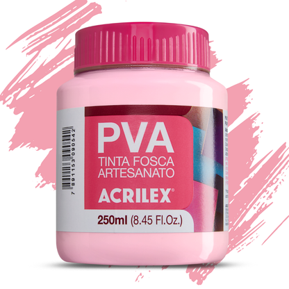 Tinta PVA Acrilex 250ml Fosca Artesanato Alta Cobertura