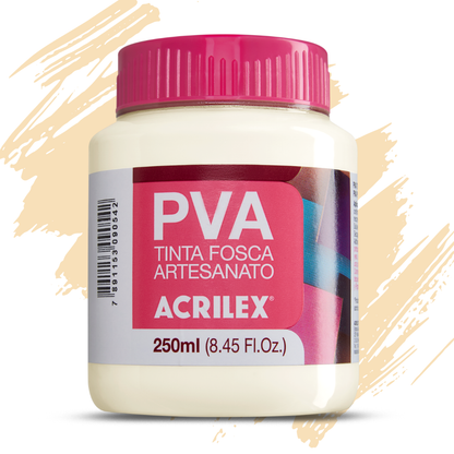 Tinta PVA Acrilex 250ml Fosca Artesanato Alta Cobertura