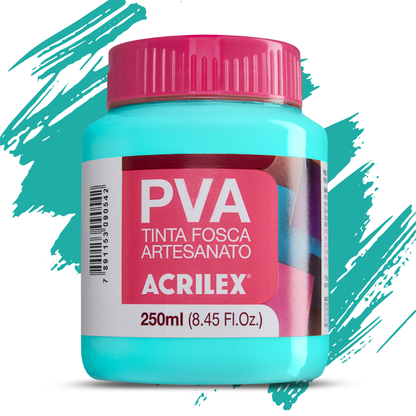 Tinta PVA Acrilex 250ml Fosca Artesanato Alta Cobertura
