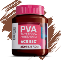 Tinta PVA Acrilex 250ml Fosca Artesanato Alta Cobertura