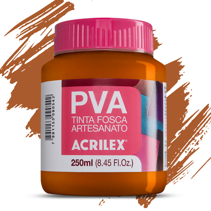 Tinta PVA Acrilex 250ml Fosca Artesanato Alta Cobertura