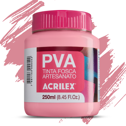 Tinta PVA Acrilex 250ml Fosca Artesanato Alta Cobertura