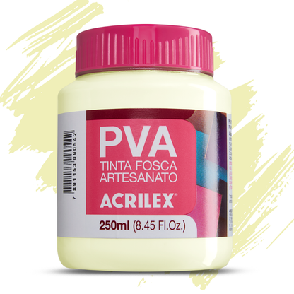 Tinta PVA Acrilex 250ml Fosca Artesanato Alta Cobertura